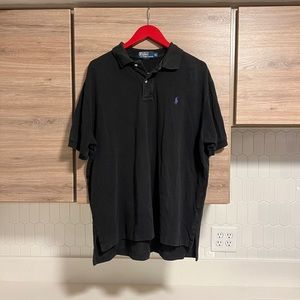 Polo Ralph Lauren Black Short Sleeve Collared Shirt Men’s XL